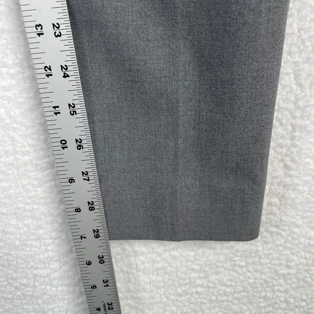 J.Crew Ruby Full-Length Pants Gray Slim Straight Dress Trousers Size 4 Career